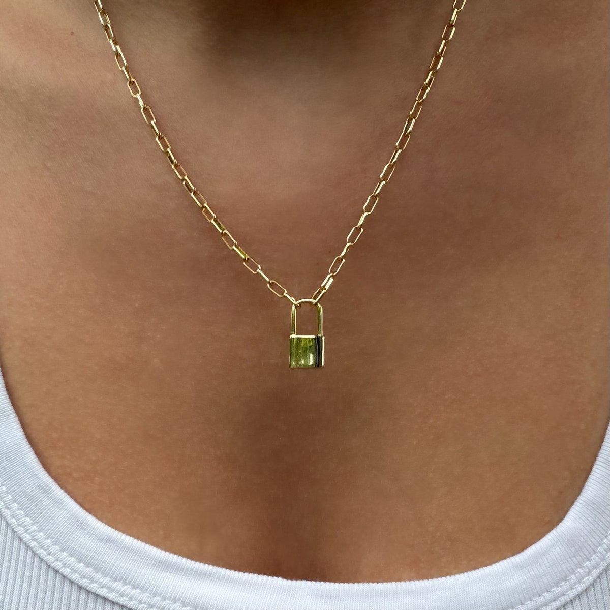 Keep Me Lock Necklace