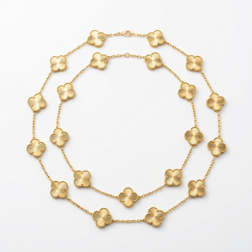 Remeza Clover Long Necklace