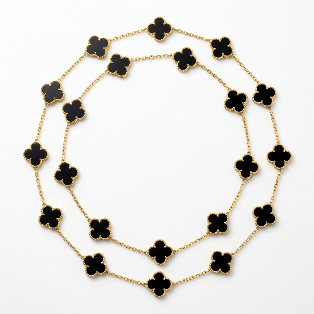 Remeza Clover Long Necklace