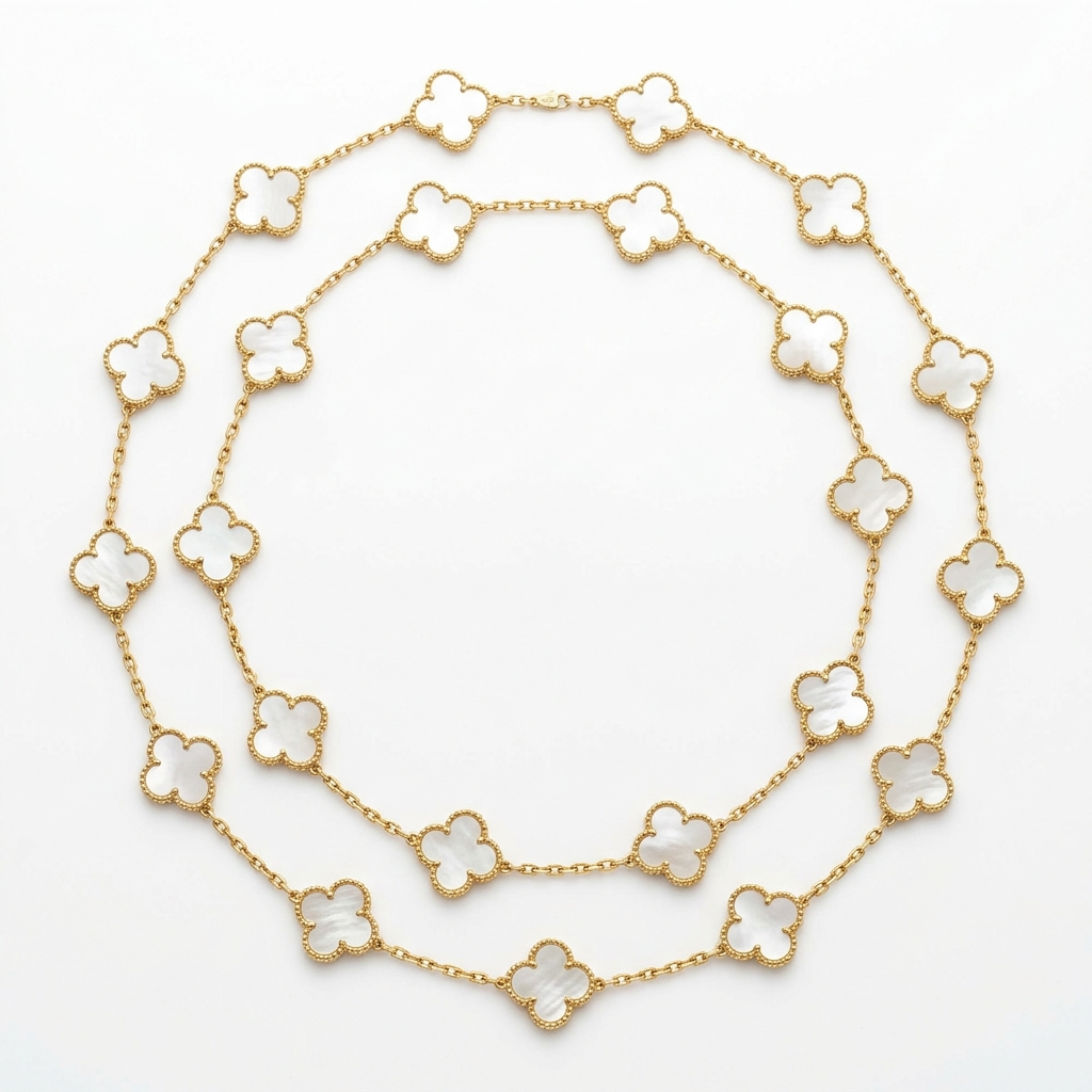 Remeza Clover Long Necklace