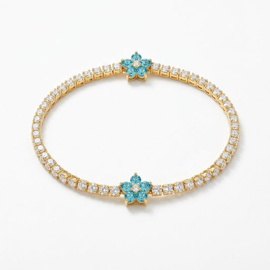 Remeza Flower Tennis Bracelet