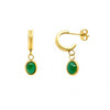 Emerald Dream Hoop Earrings