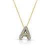 Pave Bubble Letter Necklace