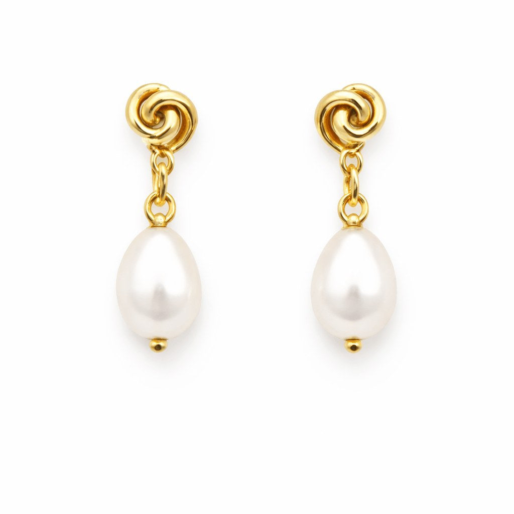 Pearl & Swirl Earrings