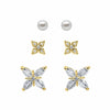 Petite Bloom Stud Earrings 3 Piece Pack