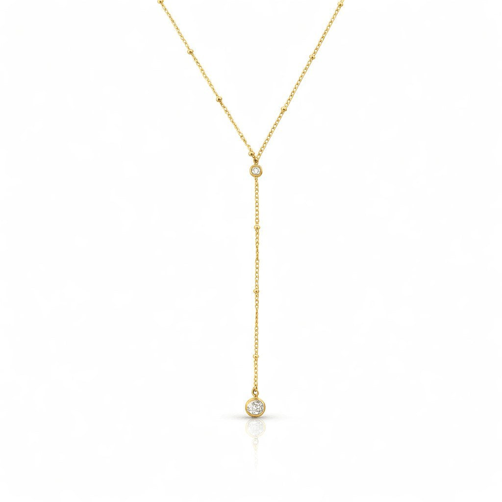 Raindrop Lariat Necklace
